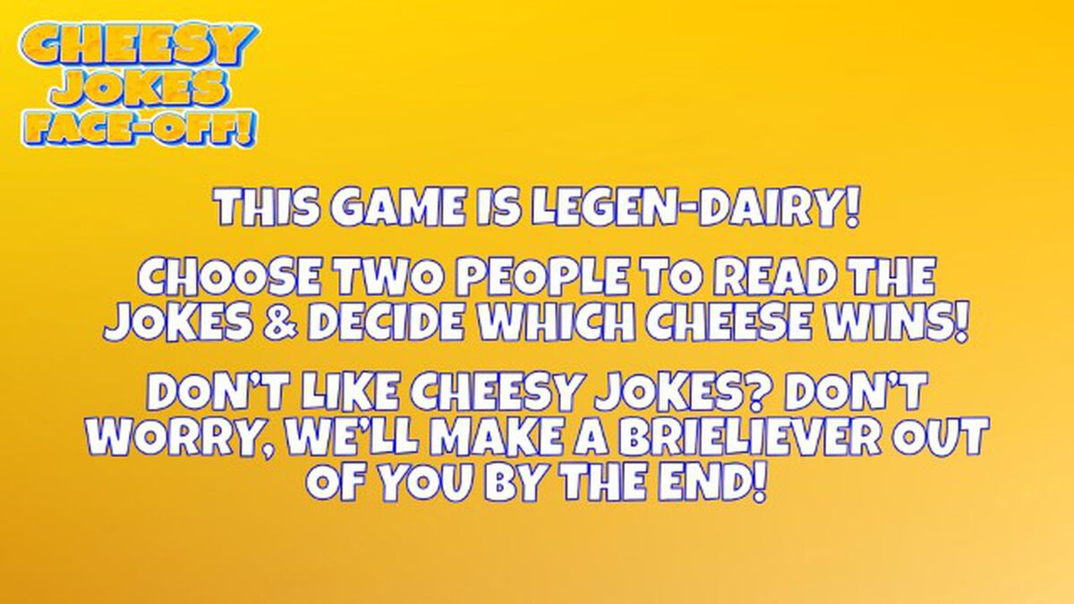 Cheesy Joke Face-Off image number null